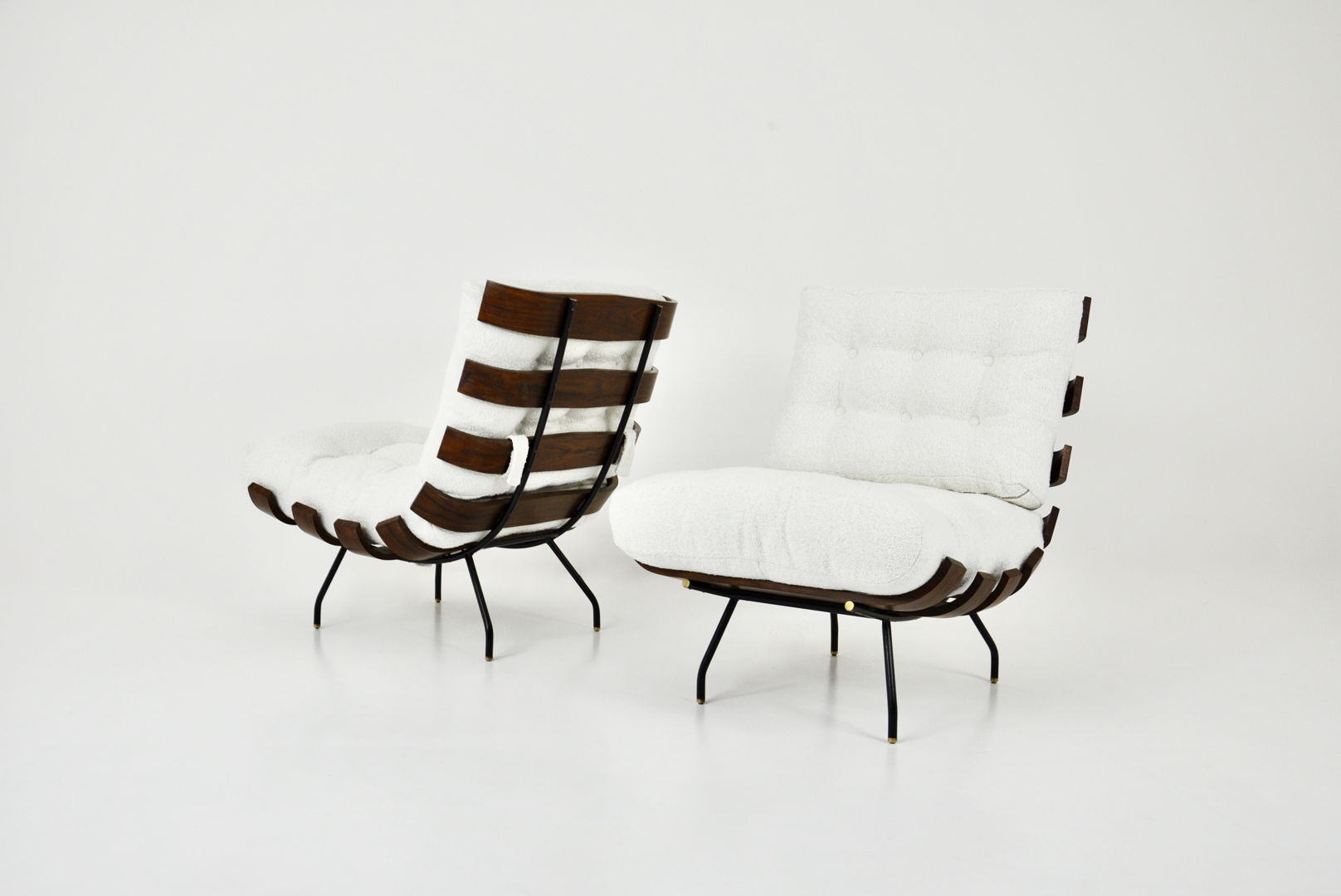 Set of 2 Costela Lounge chairs by Martin Eisler and Carlo Hauner