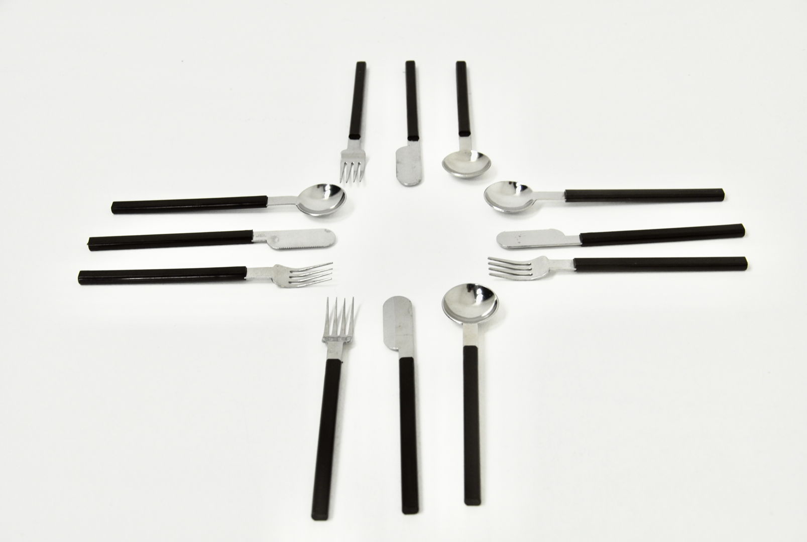 Concorde cutlery set by Raymond Loewy for Air France, Set of 12 pieces