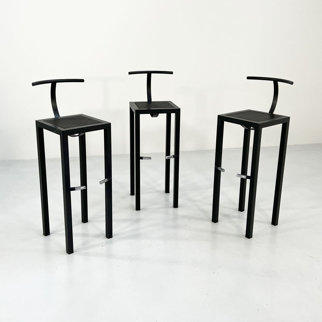 Set of 3 Sarapis Stool by Philippe Starck for Driade, 1980s 
