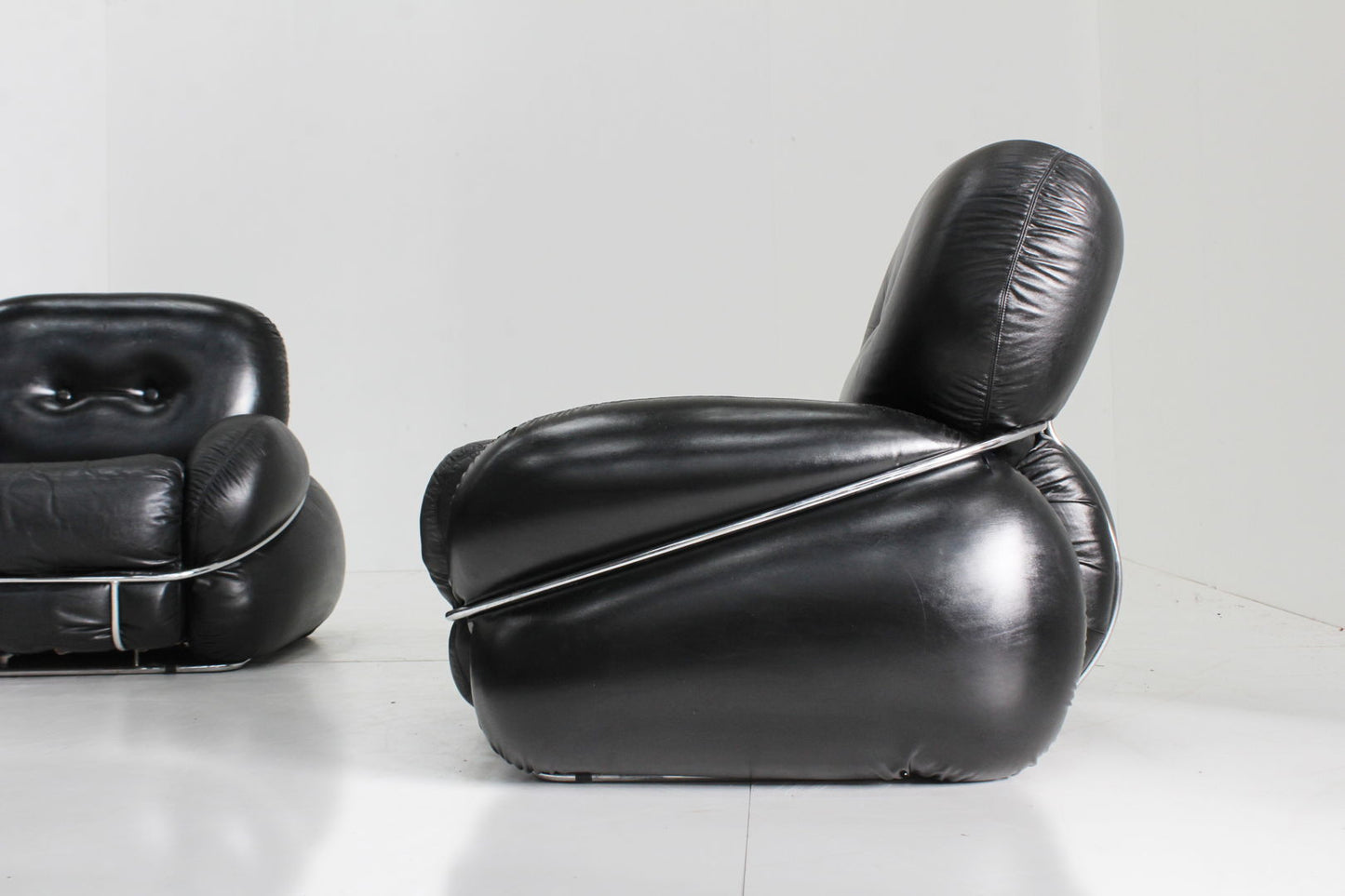 Set of 2 Okay armchairs by Adriano Piazzesi 1970s