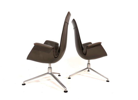 Set of 2 Kill International FK6725 leather chairs by Fabricius & Kastholm