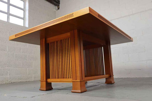 Husser 615 dining table by Frank Lloyd Wright for Cassina