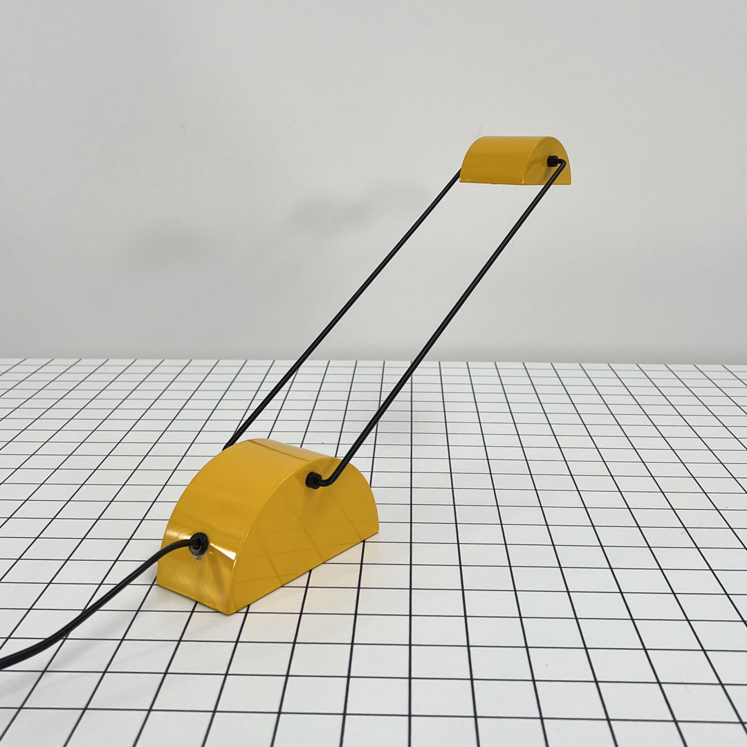 Adjustable Yellow Desk Lamp by Rossari E. Ass. for Bilumen, 1980s