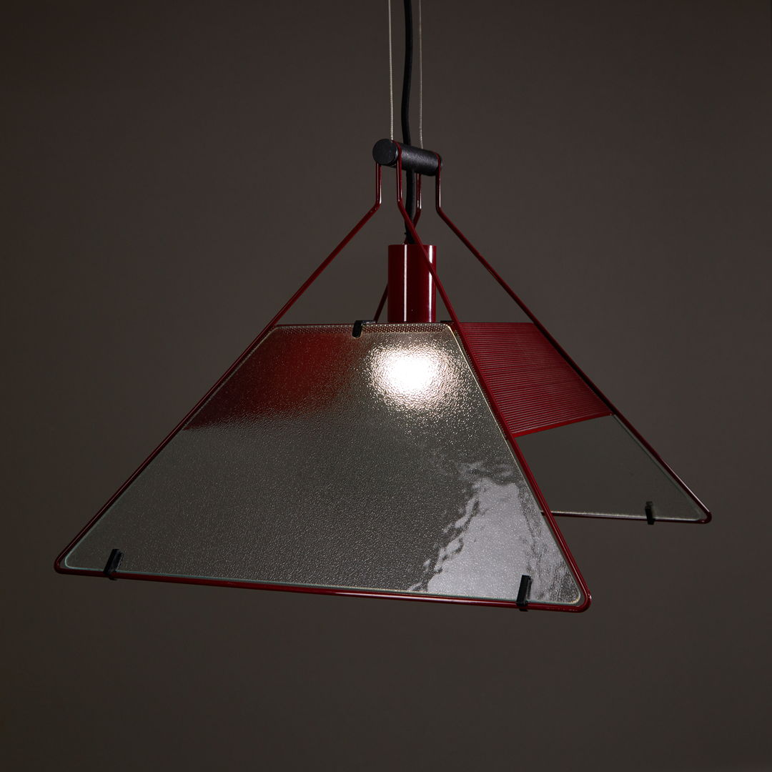 Trapezio Pendant by Alberto Salvati & Ambrogio Tresoldi for Lucy,1980s