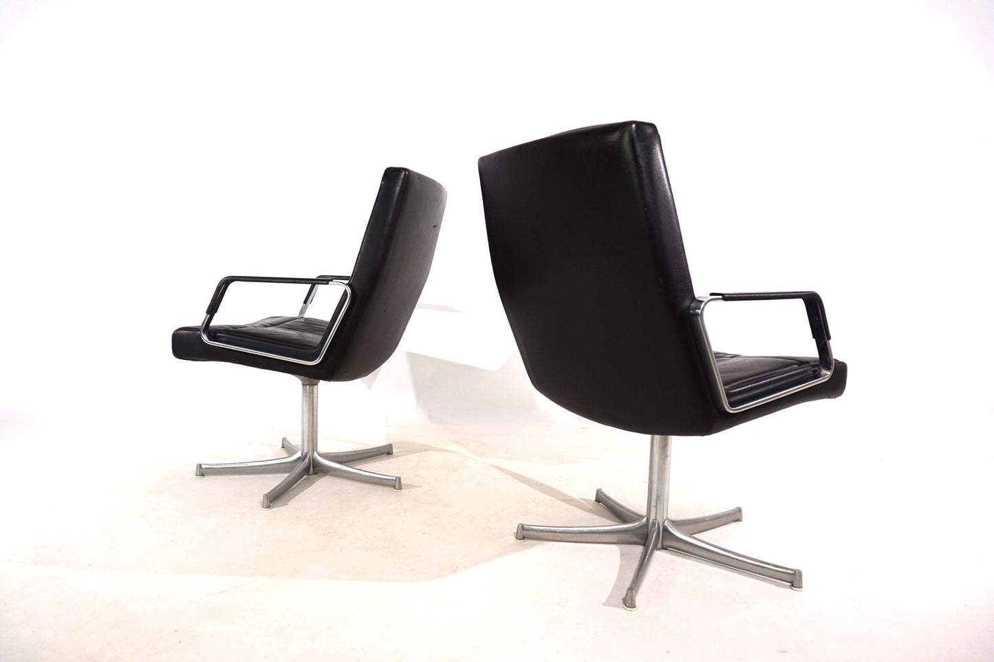 Set of 2 FK711 office chairs by Preben Fabricius/Jørgen Kastholm for Walter Knoll