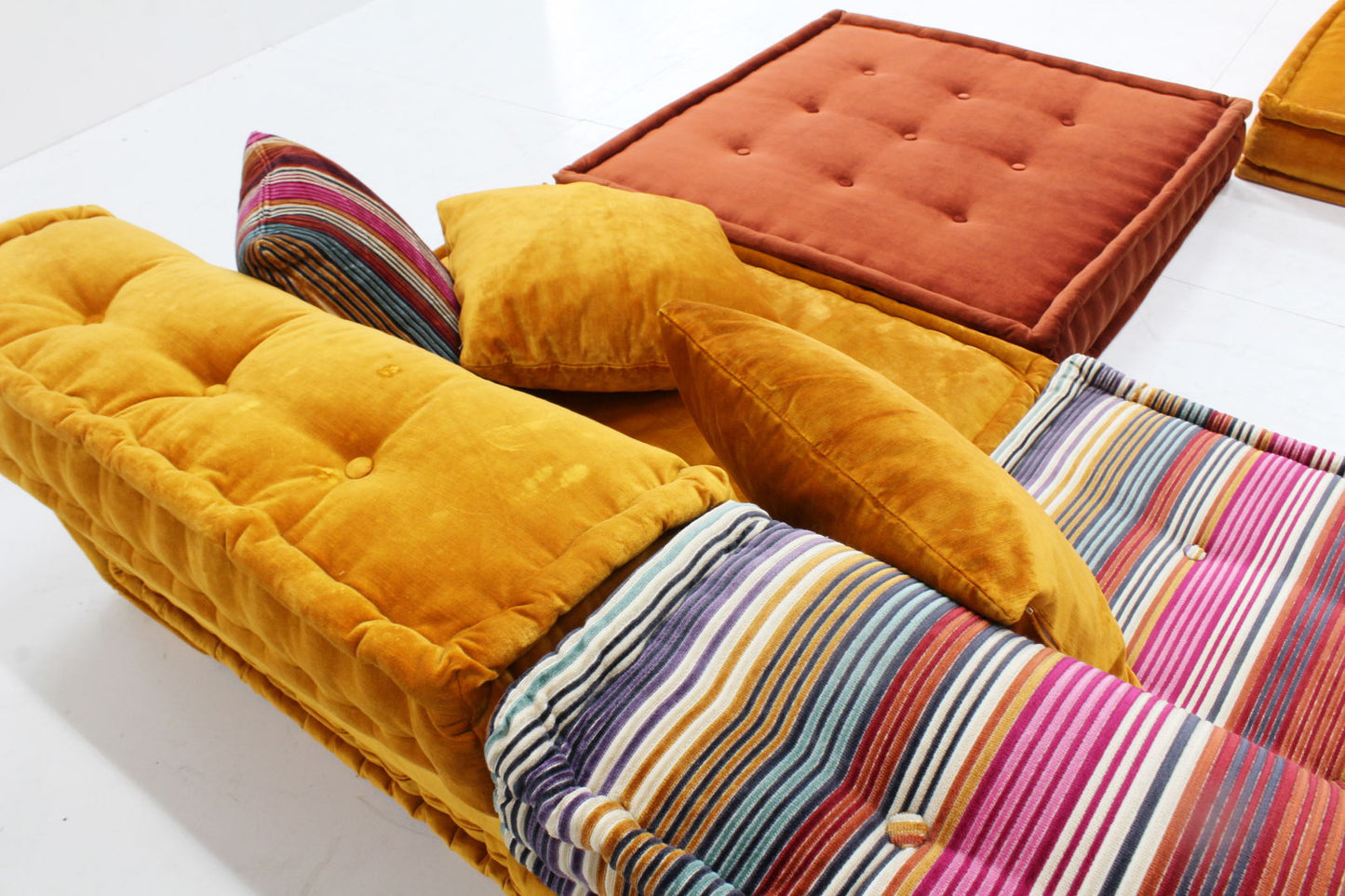 Roche Bobois Mah Jong sofa Missoni design by Hans Hopfer