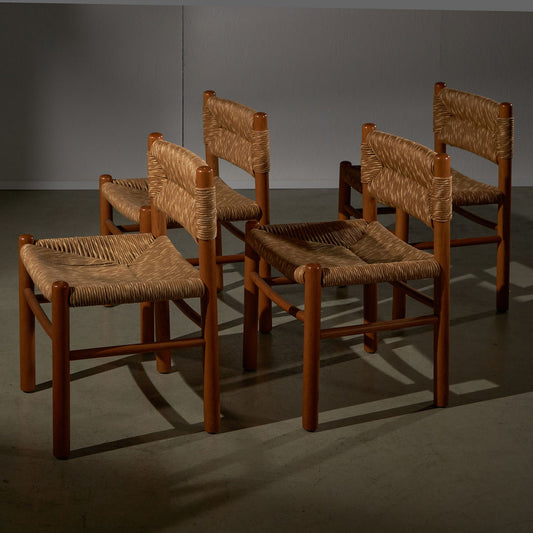 Chair Set in Style of Charlotte Perriand, 1960s