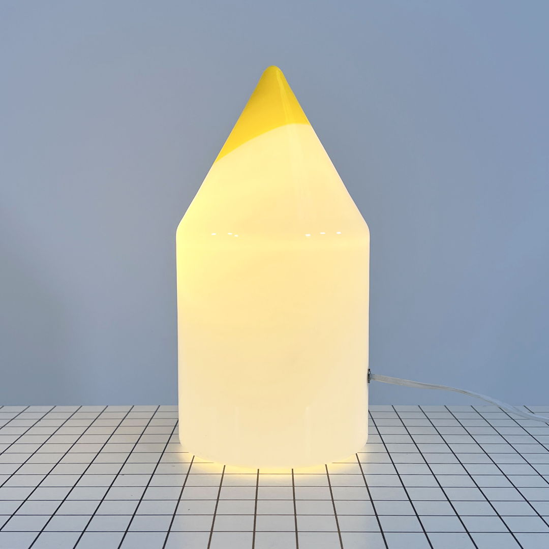 Yellow Pencil Lamp from Vetri Murano, 1970s