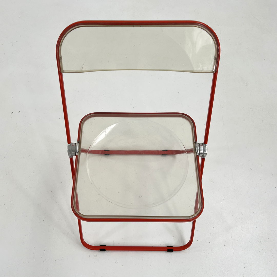 Coral Plia Folding Chair by Giancarlo Piretti for Anonima Castelli, 1960s