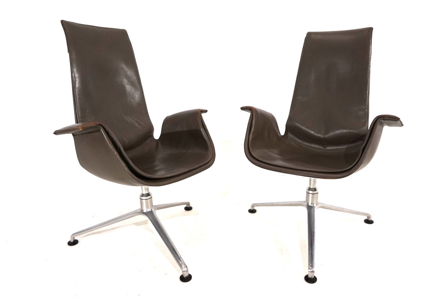 Set of 2 Kill International FK6725 leather chairs by Fabricius & Kastholm