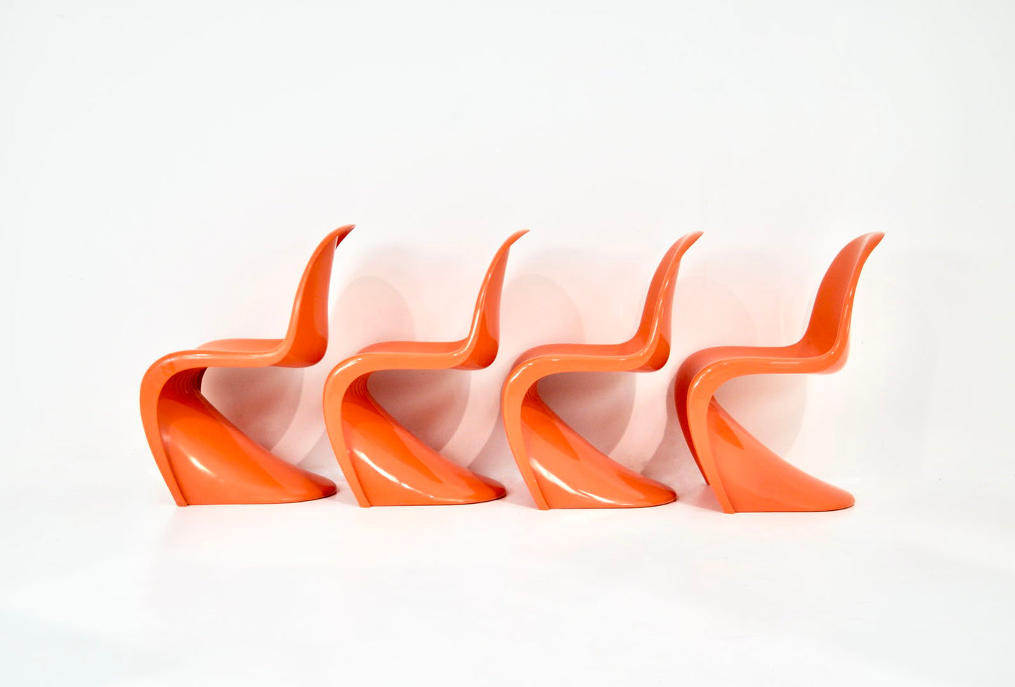 Panton chairs by Verner Panton for Herman Miller / Felhbaum, 1970s