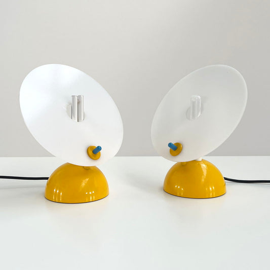 Pair of Neon Table Lamps by R. Barbieri & G. Marianelli for Tronconi, 1980s