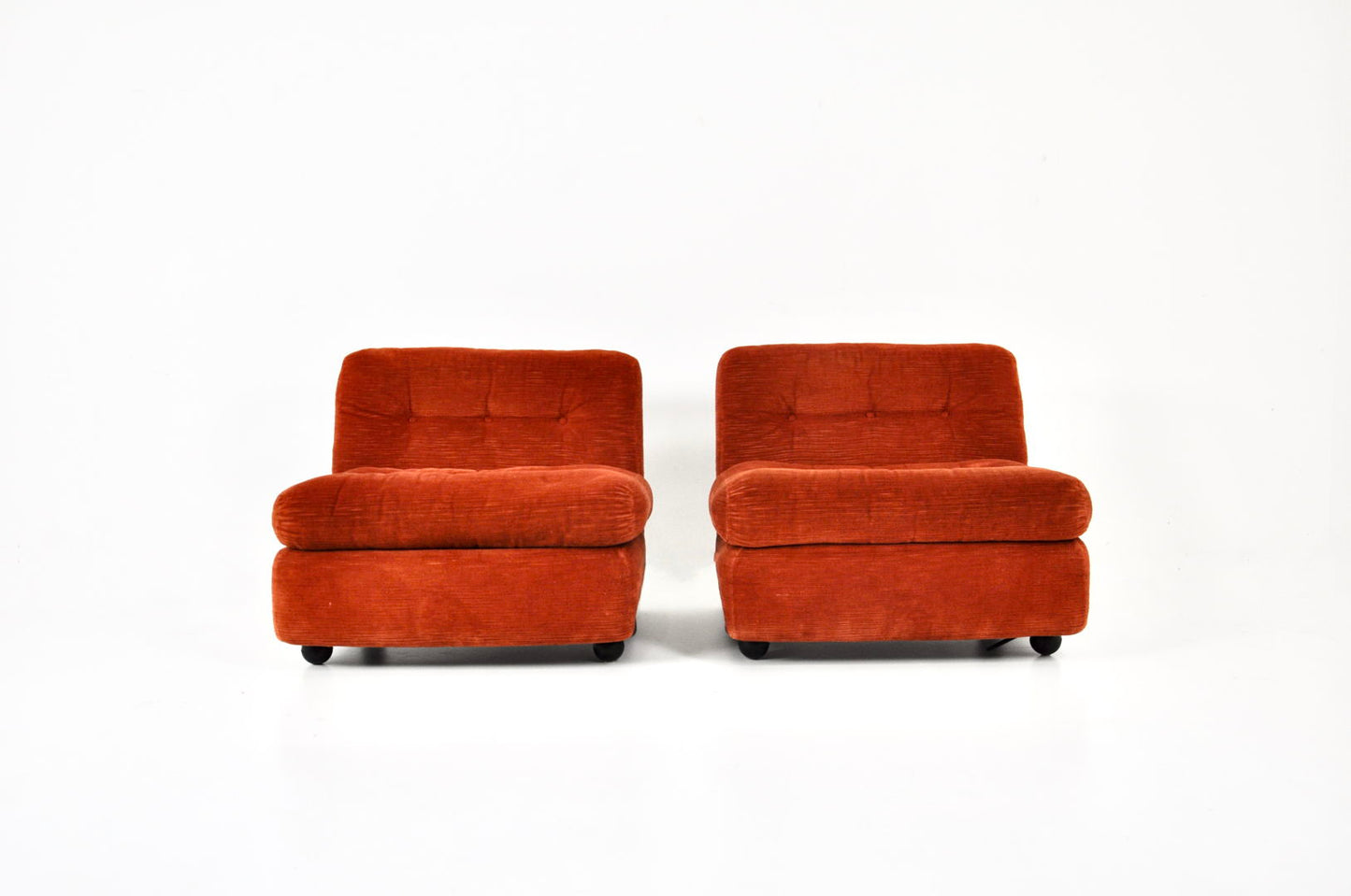 Amanta Lounge chairs by Mario Bellini for B&B Italia, 1970s, set of 2