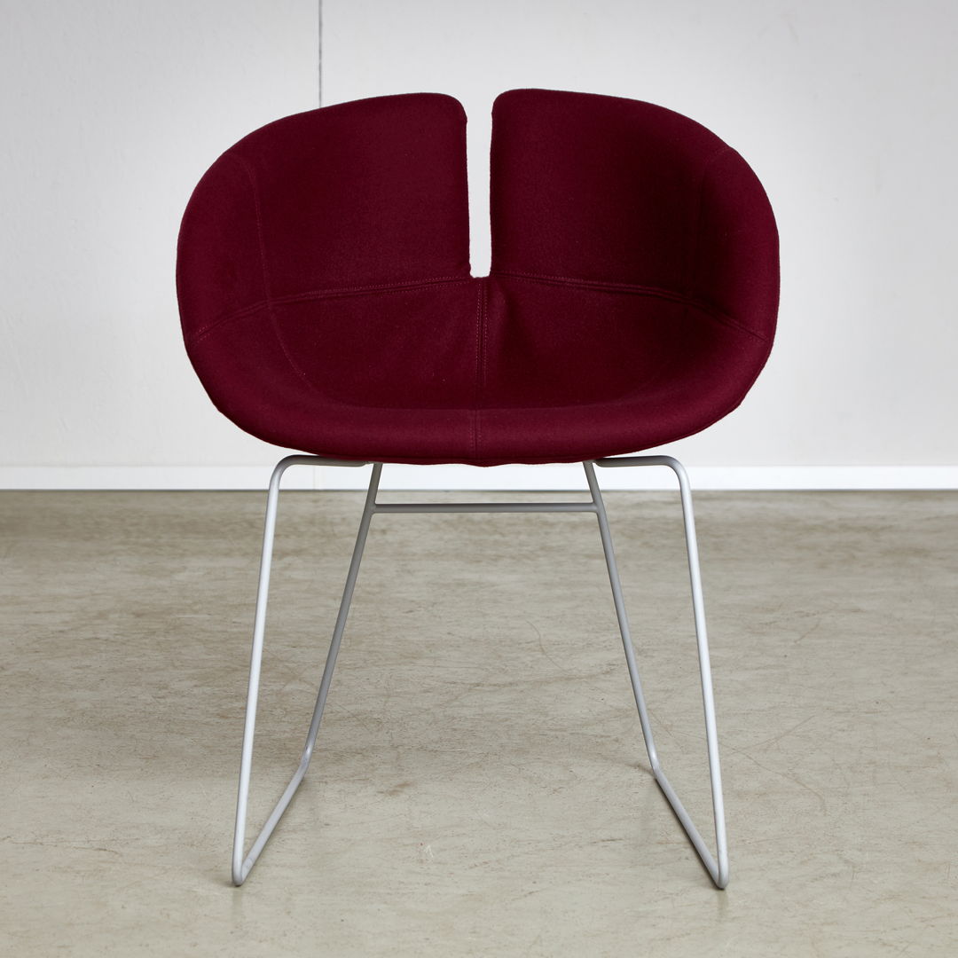 Fjord Chairs in Burgundy by Patricia Urquiola for Moroso, 2002