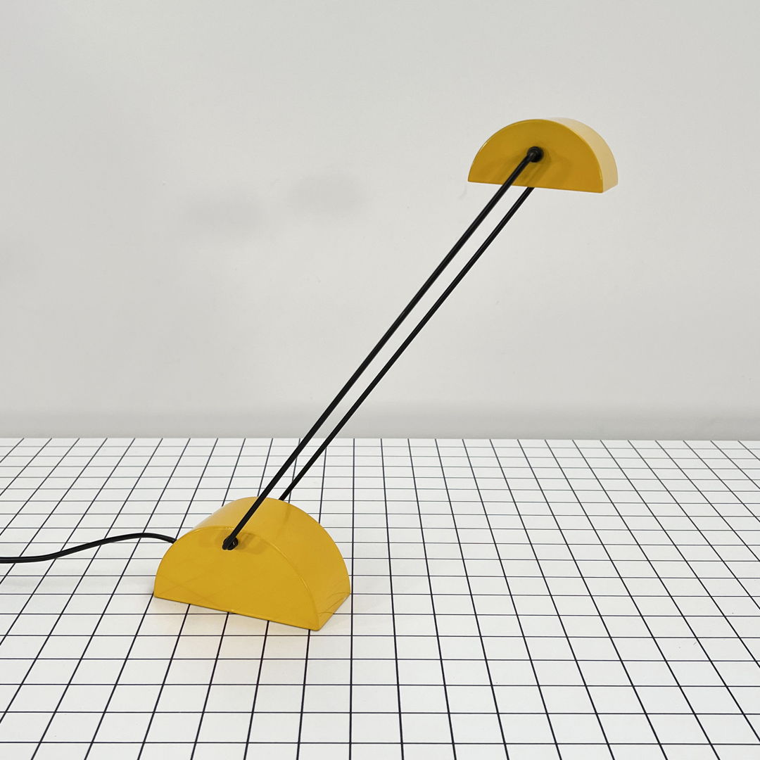 Adjustable Yellow Desk Lamp by Rossari E. Ass. for Bilumen, 1980s