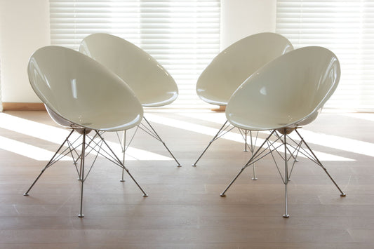 Set of four dining chairs by Philippe Starck for Kartell