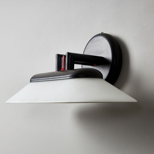 Postmodern Wall Lamp With Red Accent