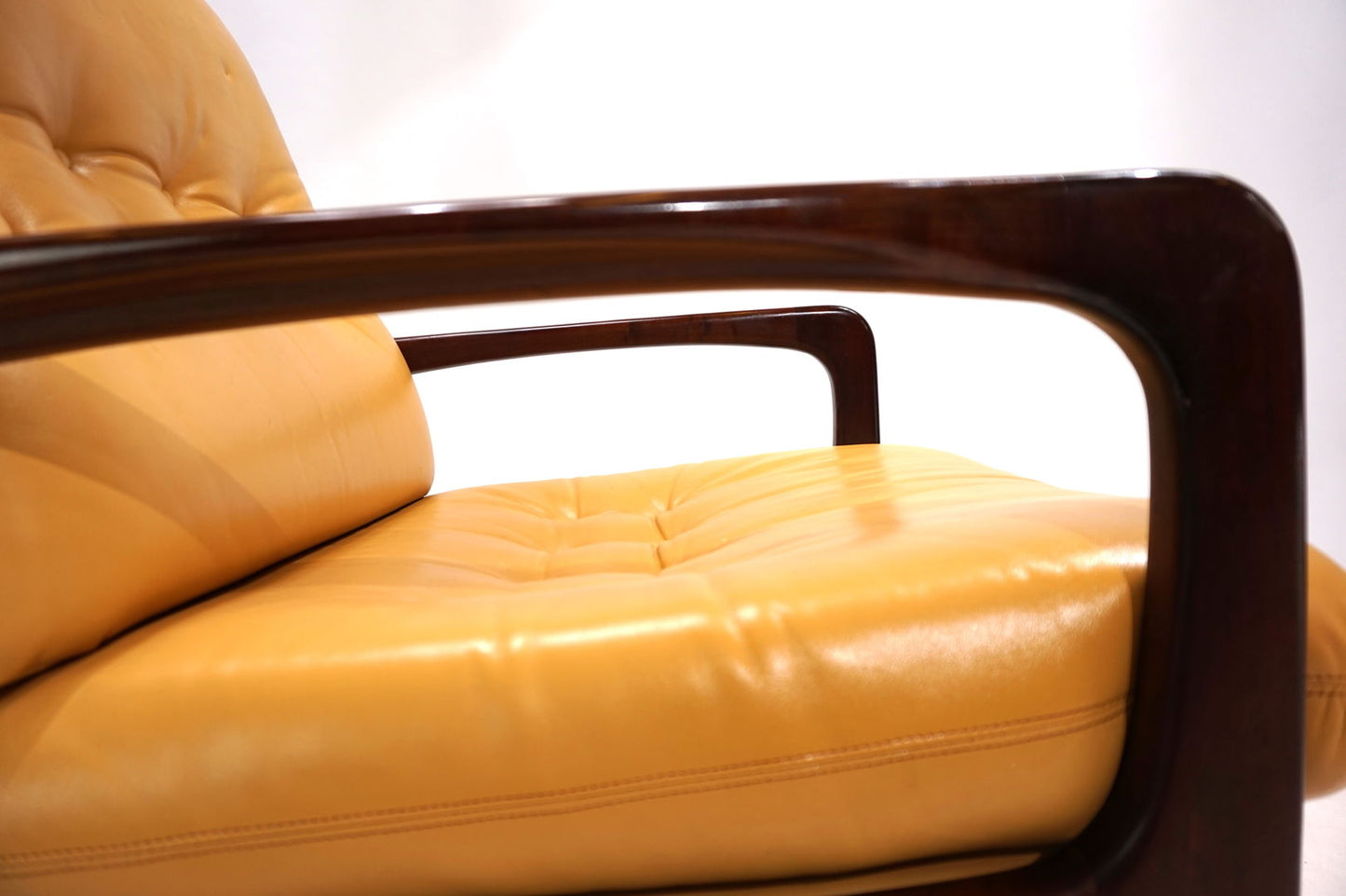 Set of 2 leather lounge chairs by Eugen Schmidt for Soloform, 1960