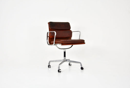 Leather Soft Pad Chair by Charles and Ray Eames for Herman Miller, 1970s