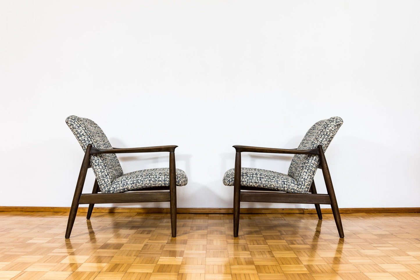 Pair Of Mid Century Armchairs By Edmund Homa, Europe, 1960's