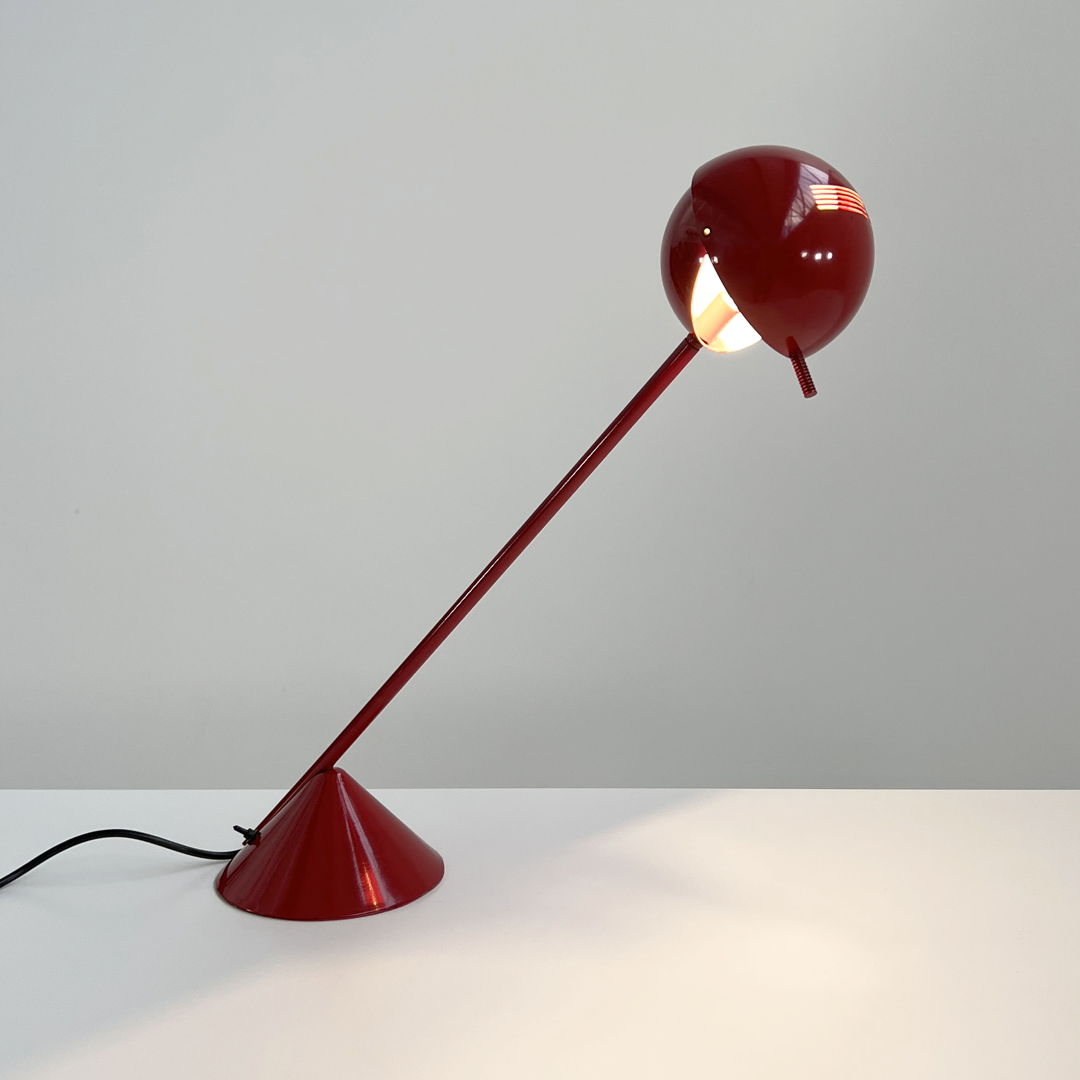 Red Pacman Table Lamp, 1970s