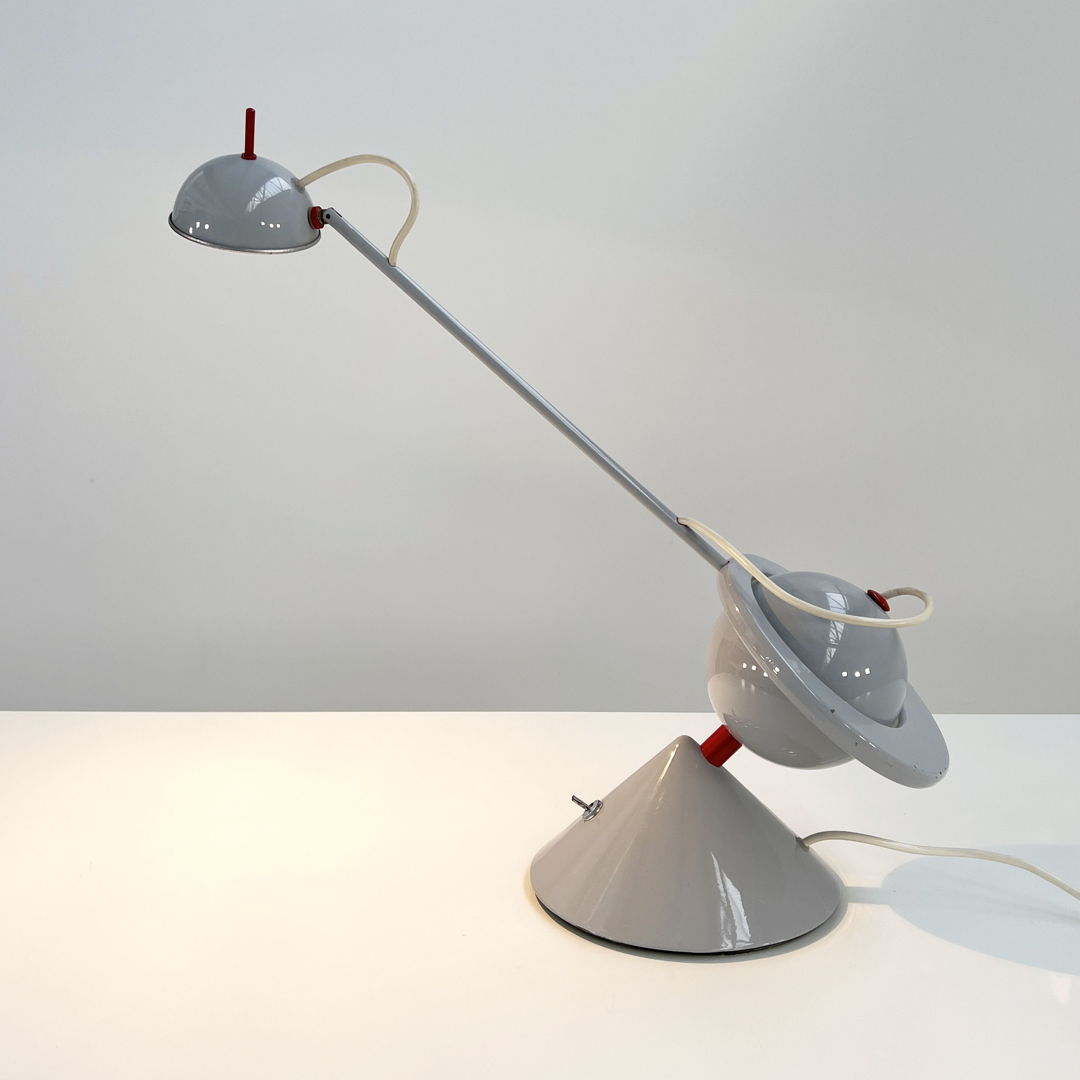 Postmodern Desk Lamp with Counterweight, 1980s