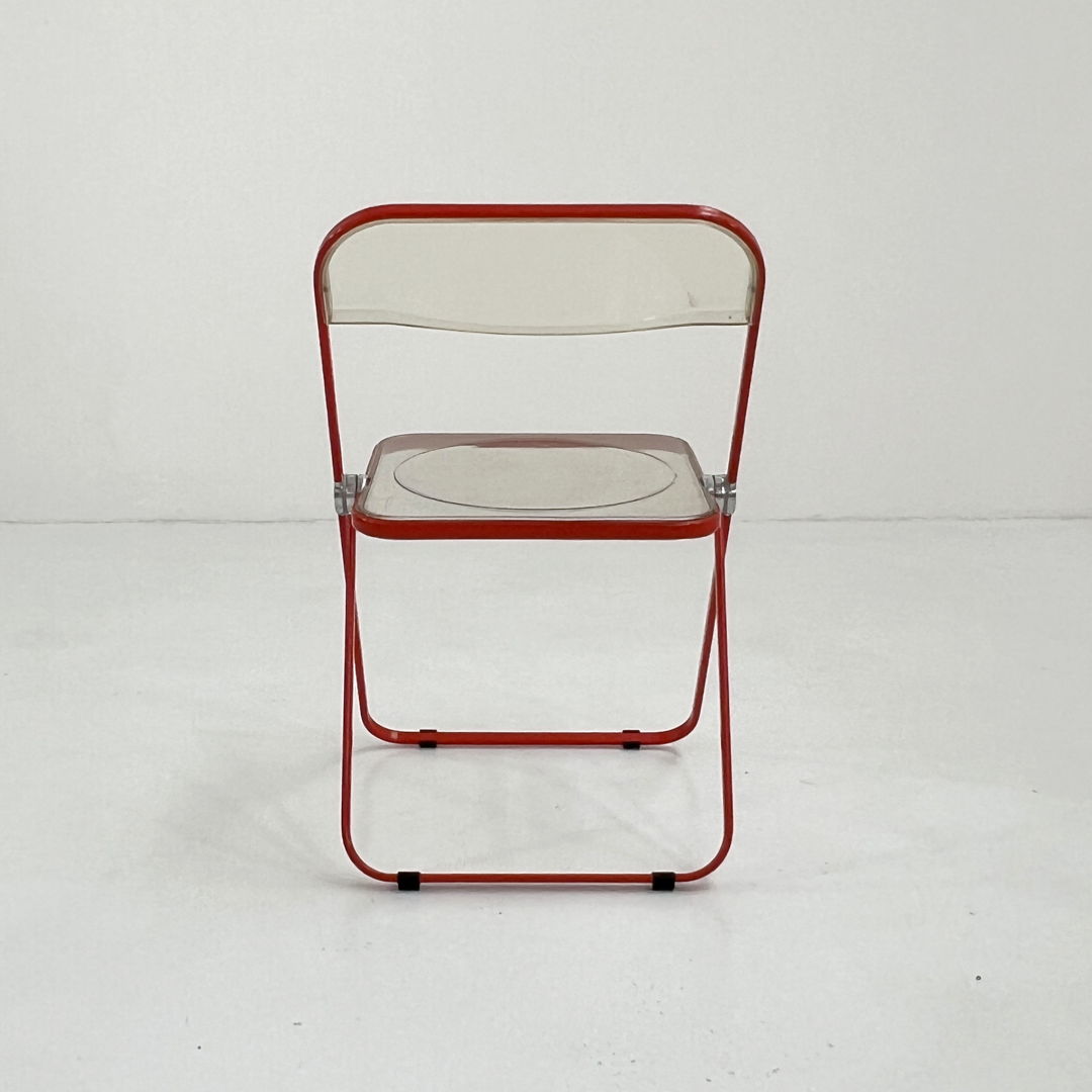 Coral Plia Folding Chair by Giancarlo Piretti for Anonima Castelli, 1960s