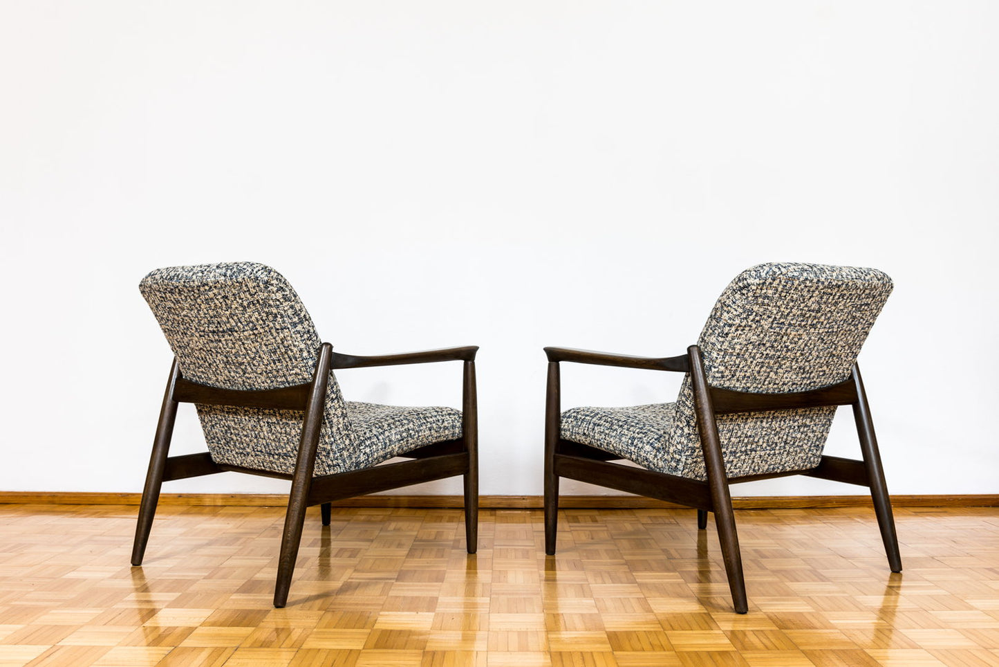 Pair Of Mid Century Armchairs By Edmund Homa, Europe, 1960's