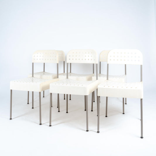 4x Enzo Mari for Castelli "Box" chairs, 1970s