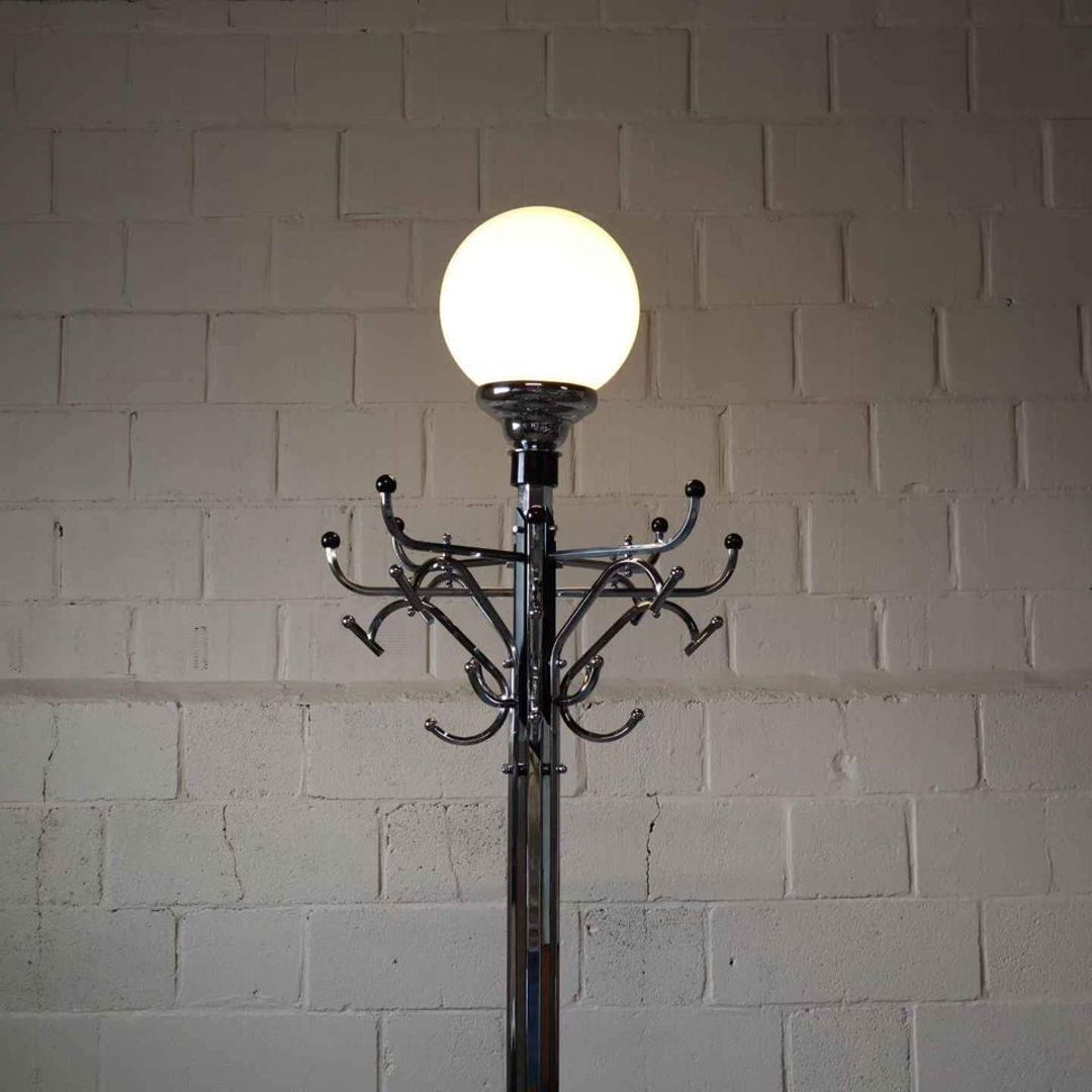 Large Art Deco coat rack/floor lamp