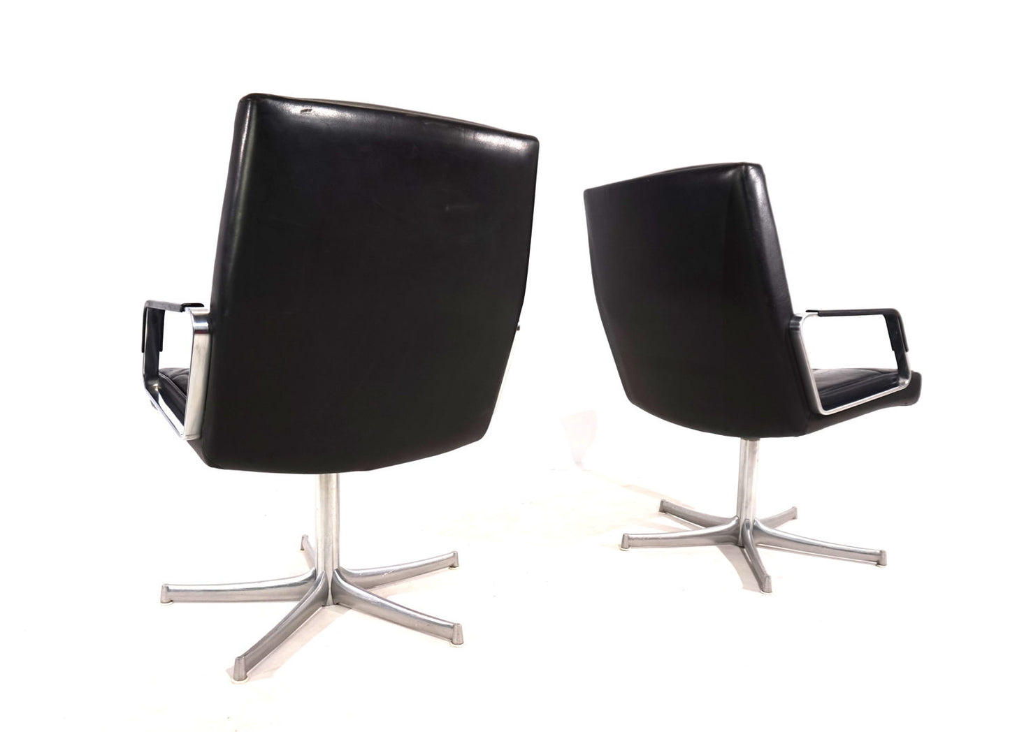 Set of 2 FK711 office chairs by Preben Fabricius/Jørgen Kastholm for Walter Knoll