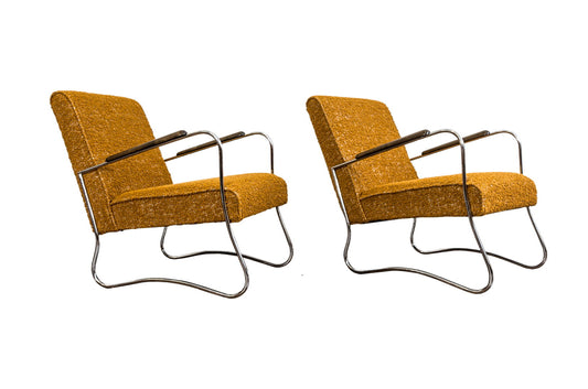 Pair Of Mid Century Armchairs, Europe, 1950s