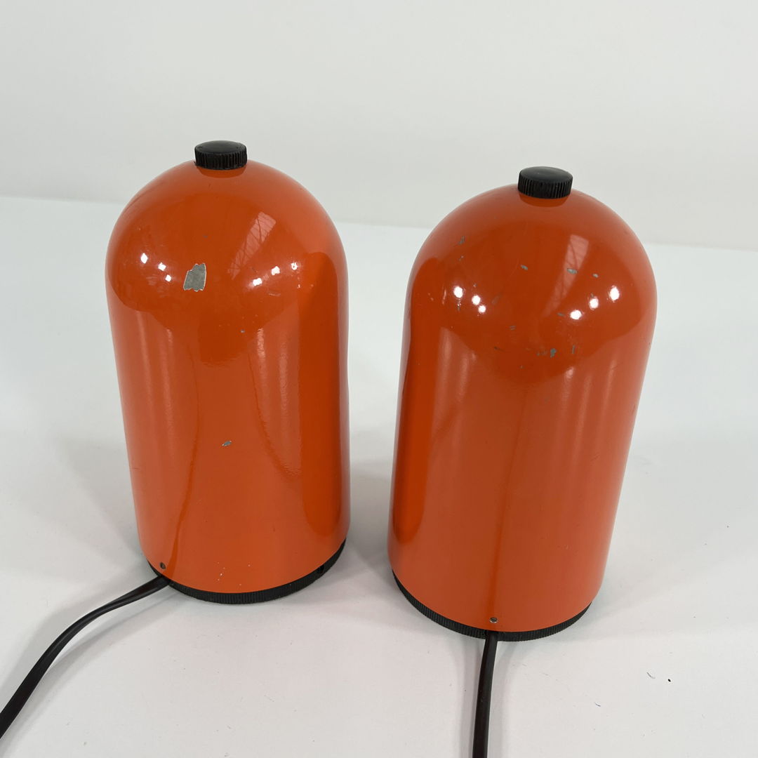 Pair of Coral Selene Table Lamp from ABM, 1960s