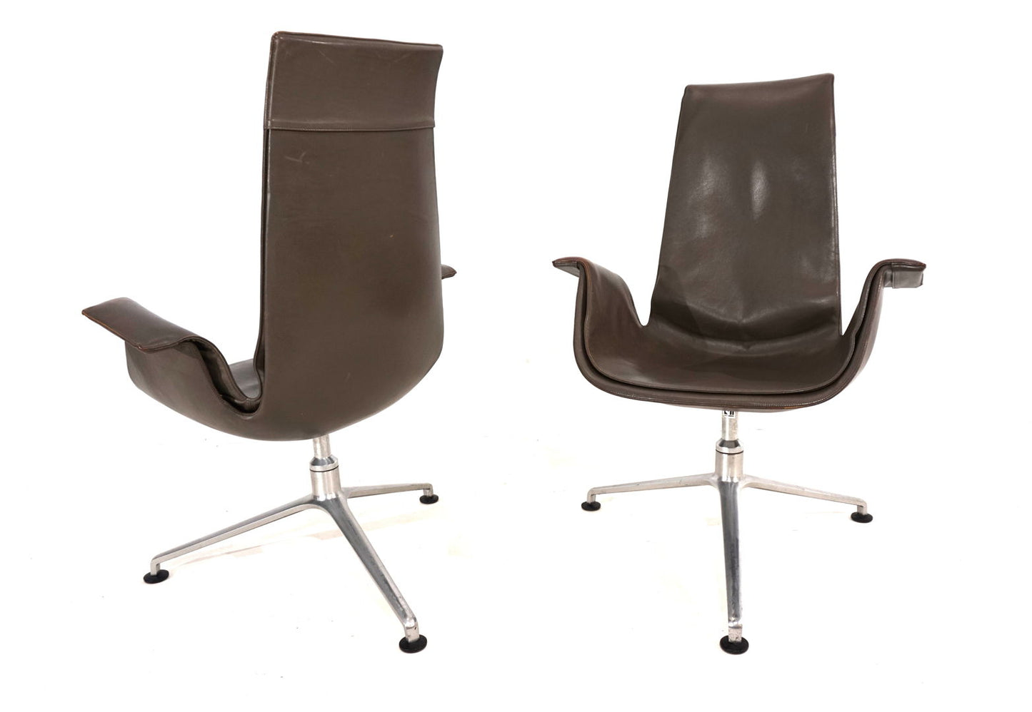 Set of 2 Kill International FK6725 leather chairs by Fabricius & Kastholm