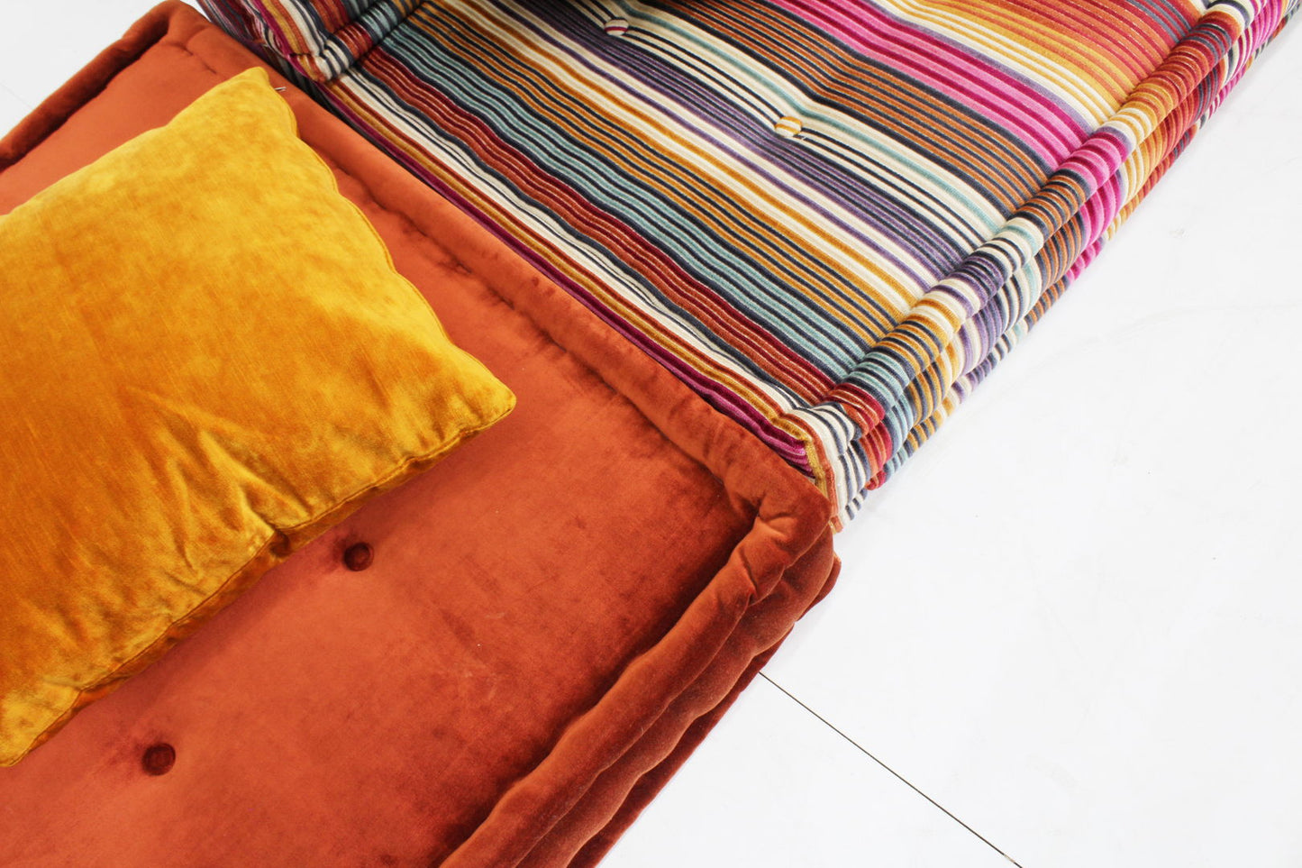 Roche Bobois Mah Jong sofa Missoni design by Hans Hopfer