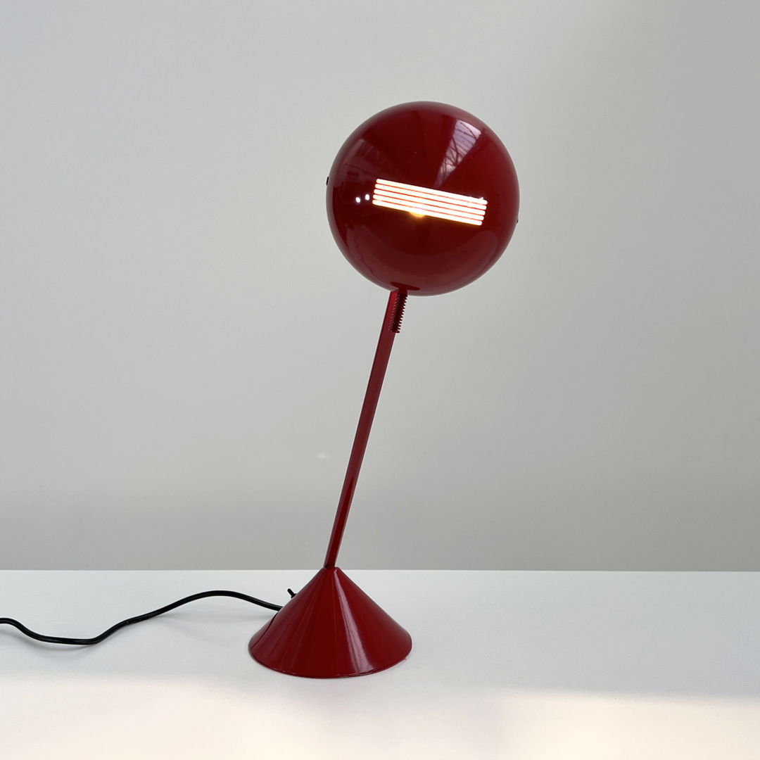 Red Pacman Table Lamp, 1970s