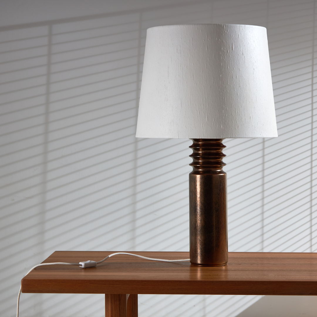 SWEDISH CERAMIC TABLE LAMP BY UNO & ÖSTEN KRISTIANSSON FOR LUXUS