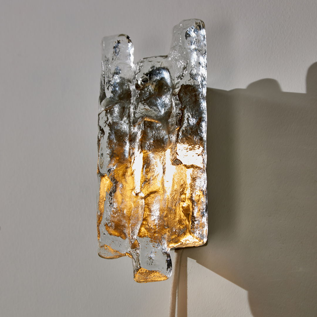 CRYSTAL WALL LAMP BY J. T. KALMAR