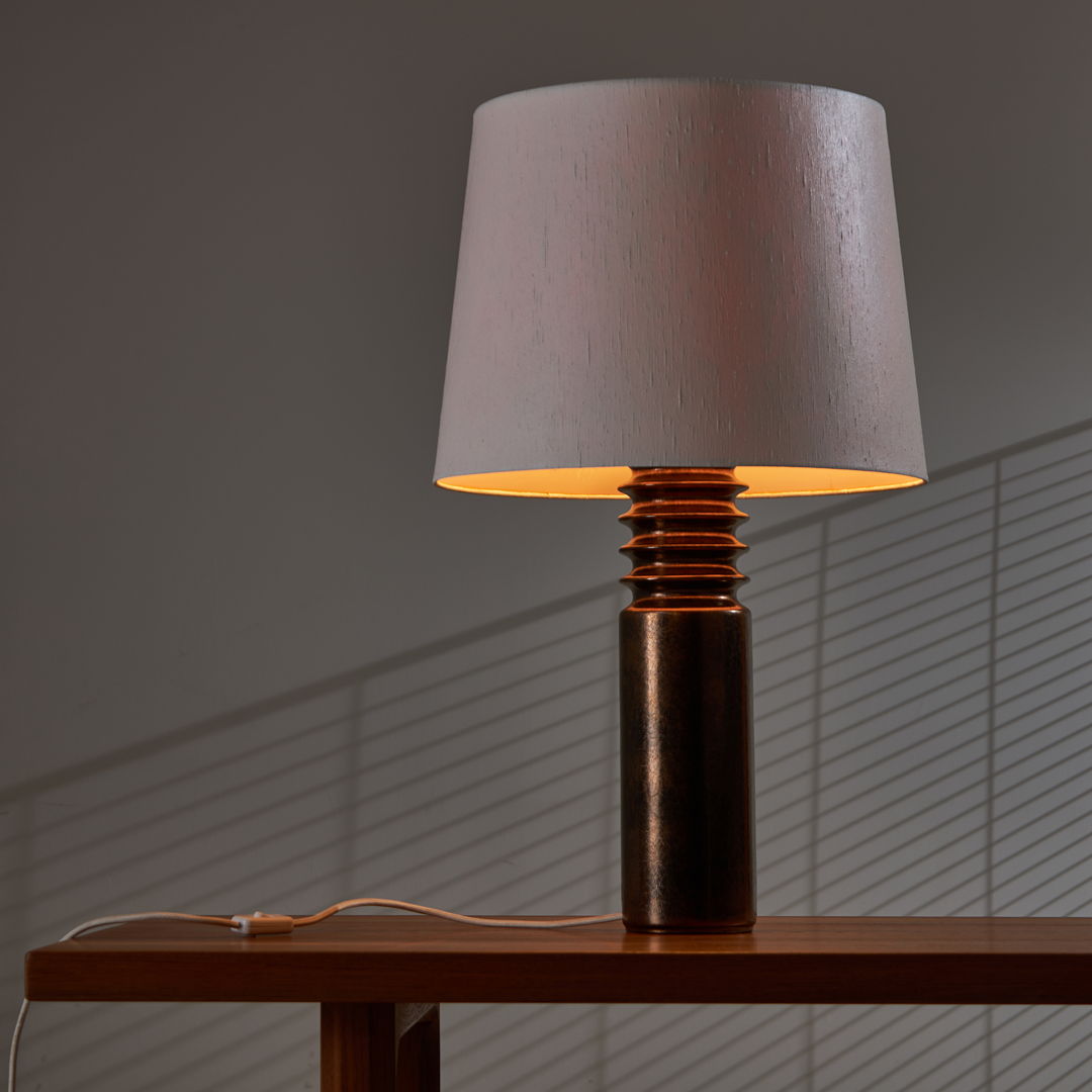 SWEDISH CERAMIC TABLE LAMP BY UNO & ÖSTEN KRISTIANSSON FOR LUXUS