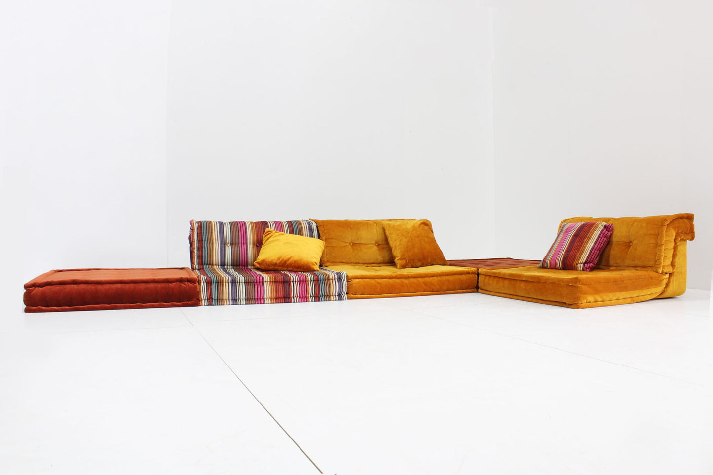 Roche Bobois Mah Jong sofa Missoni design by Hans Hopfer