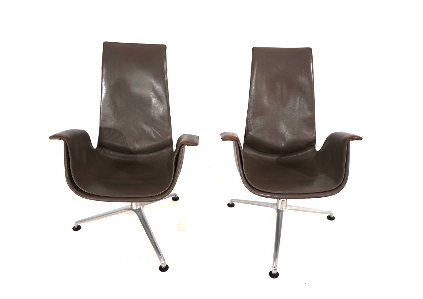 Set of 2 Kill International FK6725 leather chairs by Fabricius & Kastholm