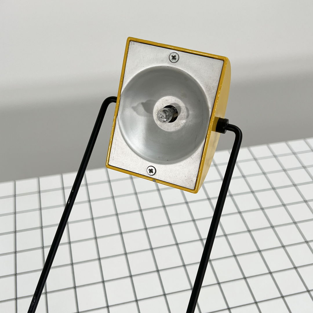 Adjustable Yellow Desk Lamp by Rossari E. Ass. for Bilumen, 1980s