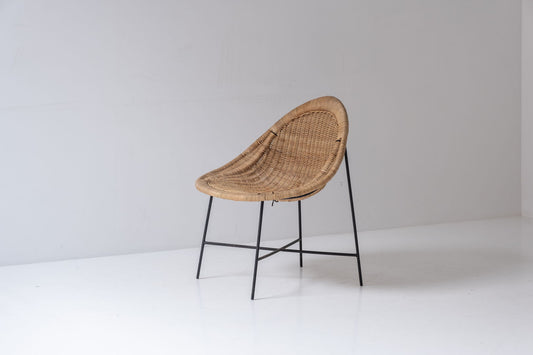 ‘Stora Kraal’ lounge chair by Kerstin Hörlin-Holmquist for Nordiska Kompaniet, Sweden 1952.