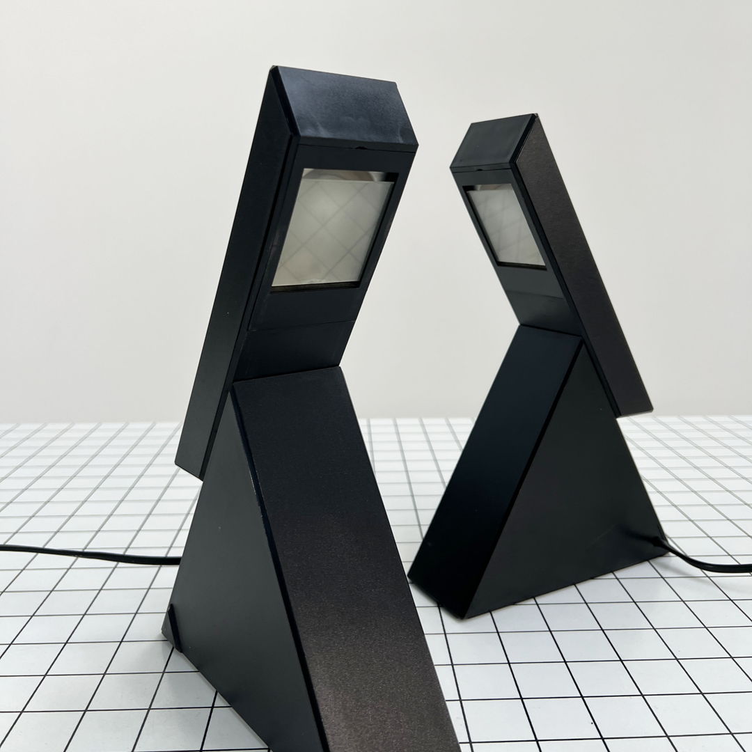 Pair of Delta Table Lamps by Mario Bertorelle for JM RDM, 1980s