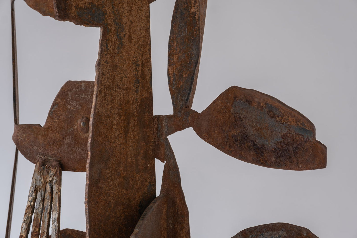 Abstract steel sculpture, designed and manufactured in the late 1960s.