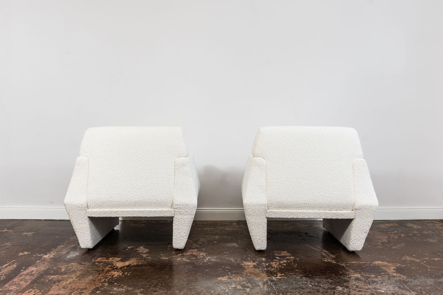 Pair Of Geometric Armchairs, Europe, 1970s