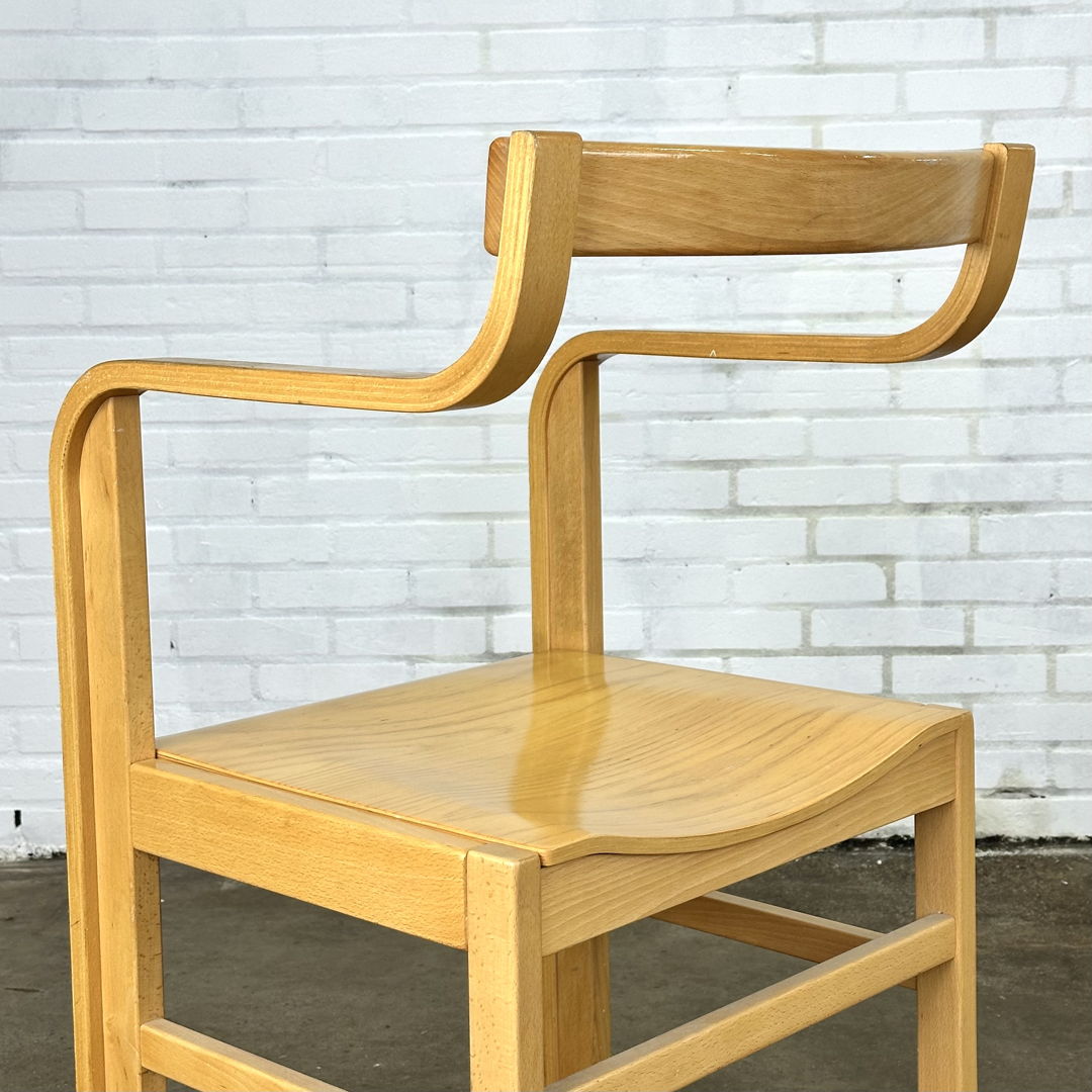 Wooden vintage chair by Enraf Nonius