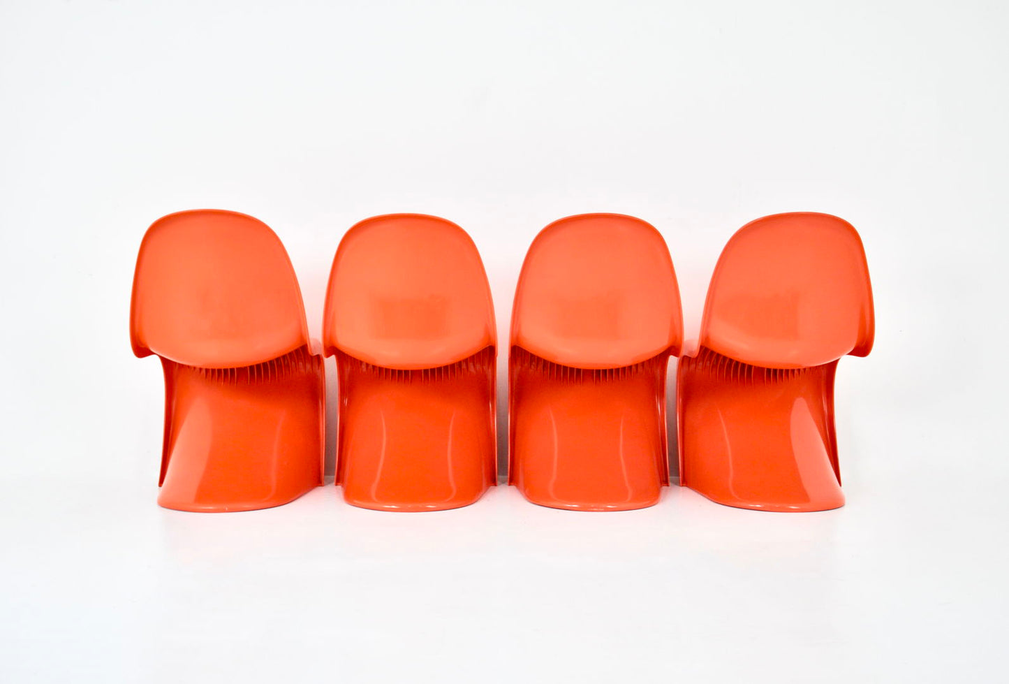 Panton chairs by Verner Panton for Herman Miller / Felhbaum, 1970s