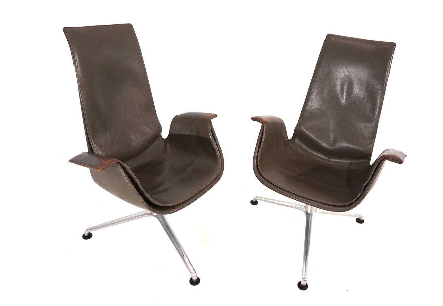 Set of 2 Kill International FK6725 leather chairs by Fabricius & Kastholm