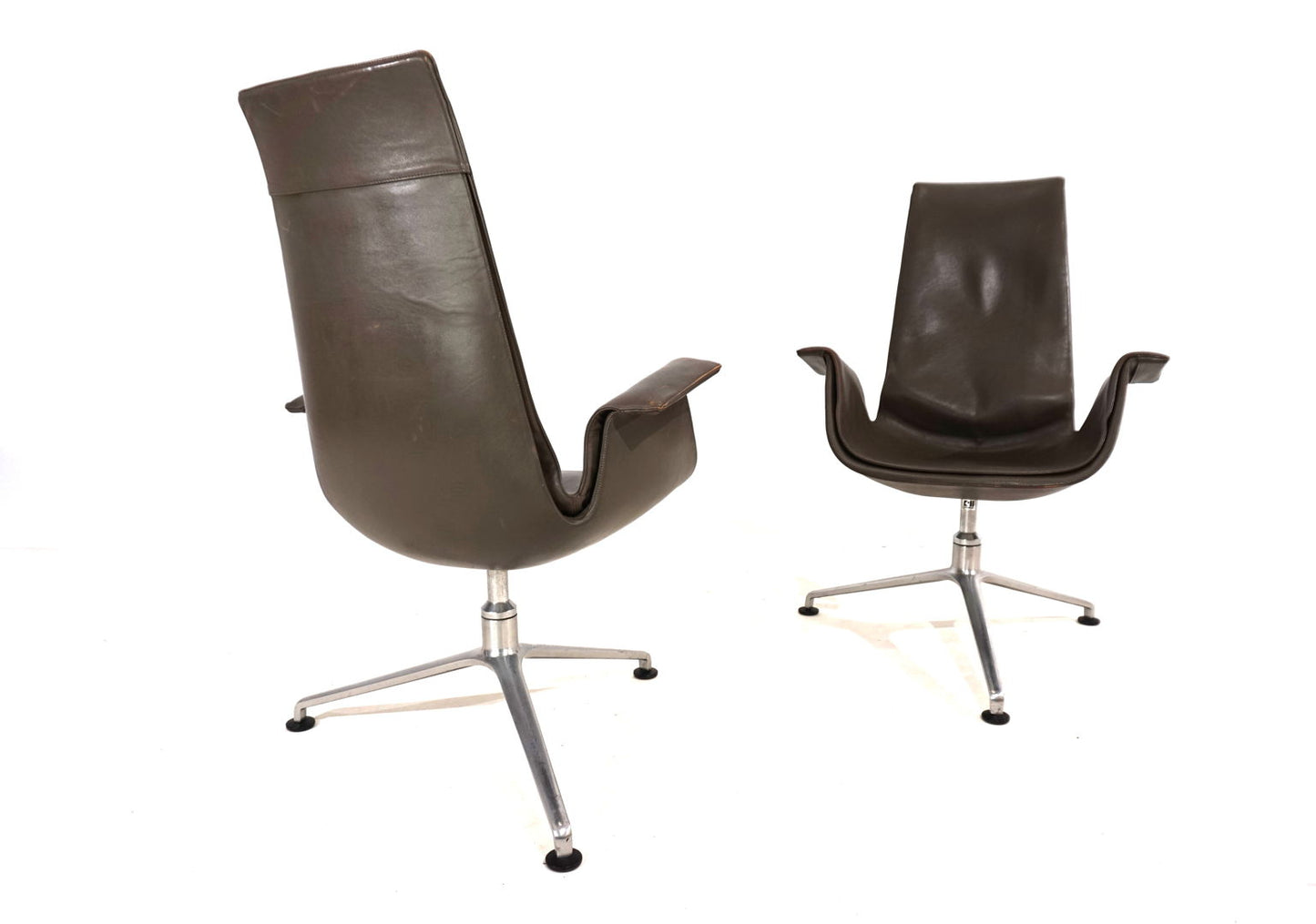 Set of 2 Kill International FK6725 leather chairs by Fabricius & Kastholm